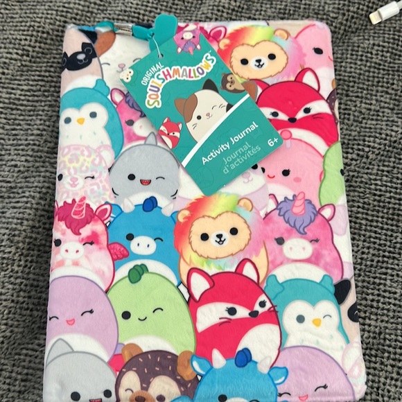 NWT Squishmallow Activity Journal with Bookmark Soft Fuzzy - Picture 2 of 8
